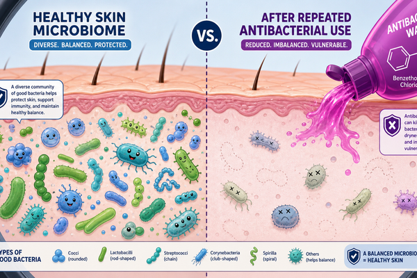 Benzethonium Chloride in Men’s Soap:  Destroying Your Microbiome