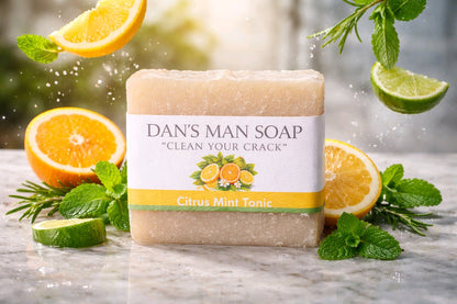 Citrus Mint Bar Soap for Men | Dan’s Man Soap