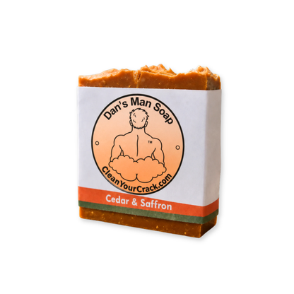 Cedar & Saffron Bar Soap for Men | Dan’s Man Soap