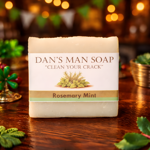 Rosemary Mint Bar Soap for Men | Dan’s Man Soap