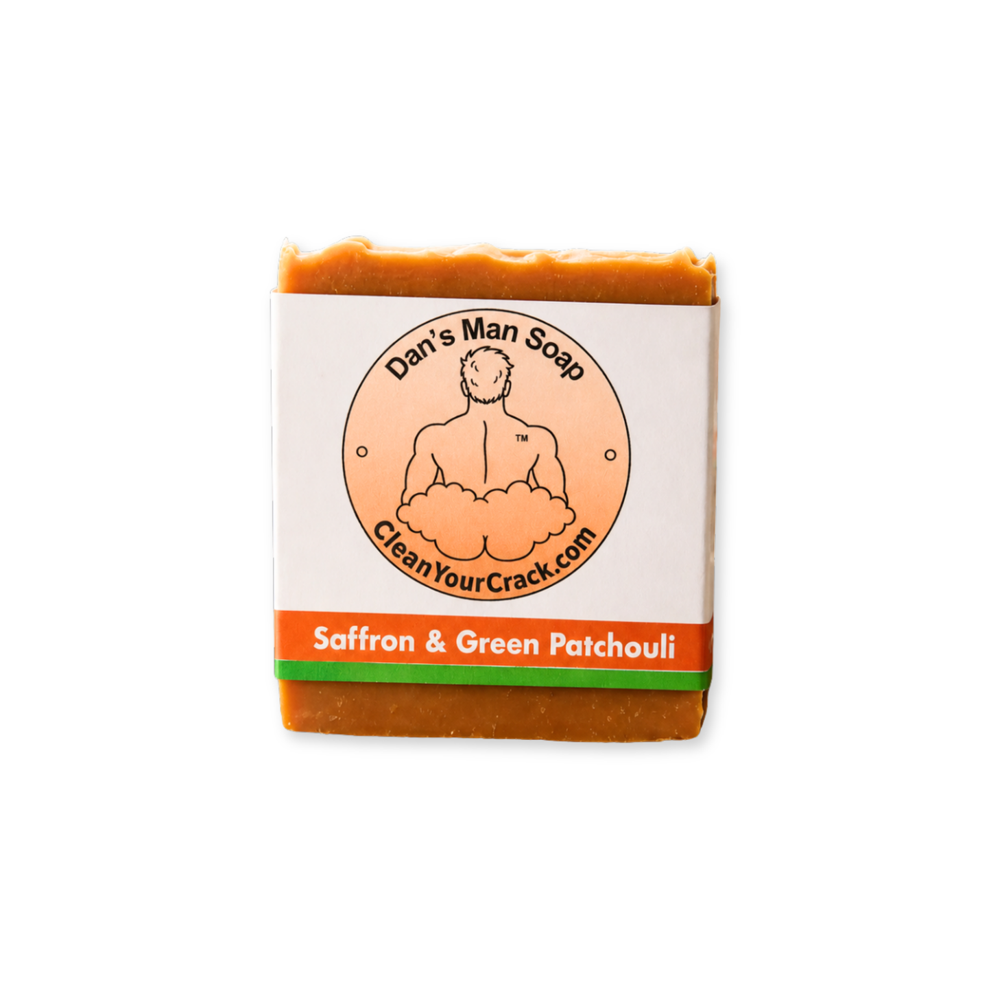 Saffron & Green Patchouli Bar Soap for Men | Dan’s Man Soap