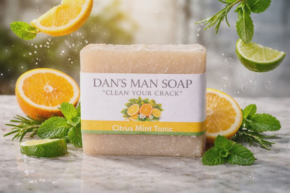Citrus Mint Bar Soap for Men | Dan’s Man Soap