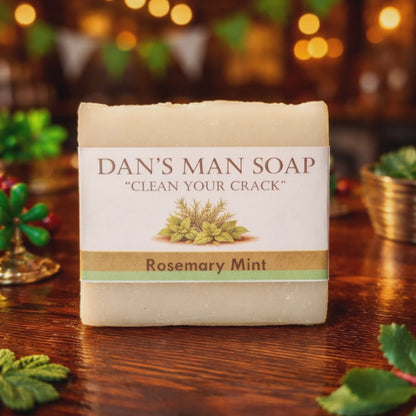 Rosemary Mint Bar Soap for Men | Dan’s Man Soap
